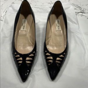 Jimmy Choo Black Patent Leather Pump size 38